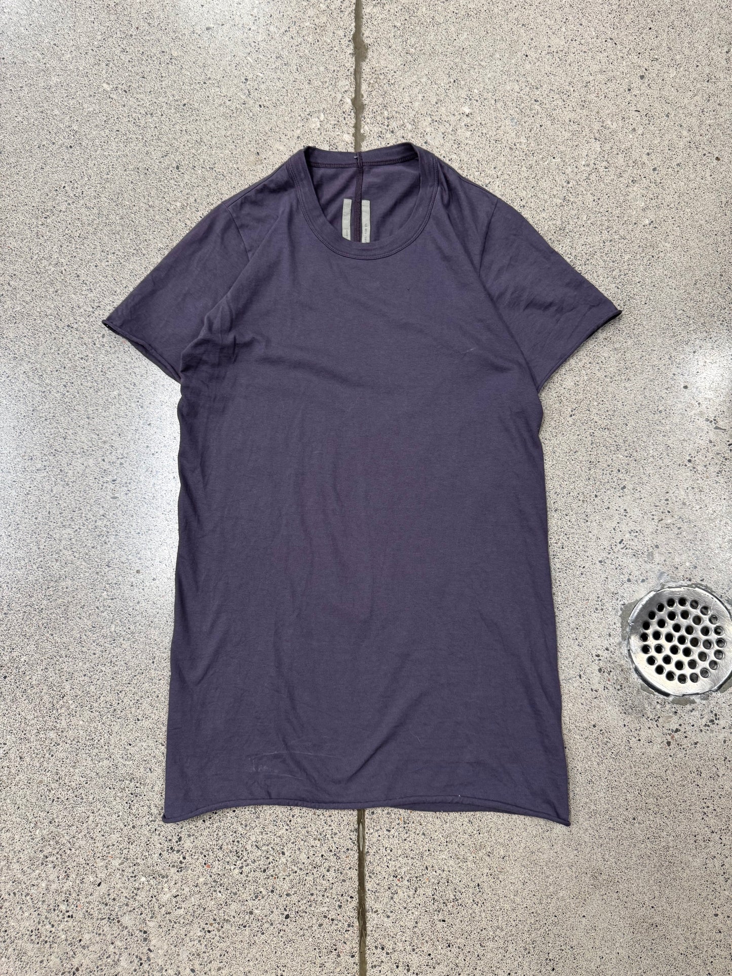 AW2021 Rick Owens ‘Gethsemane’ Eggplant Purple Layering Shirt