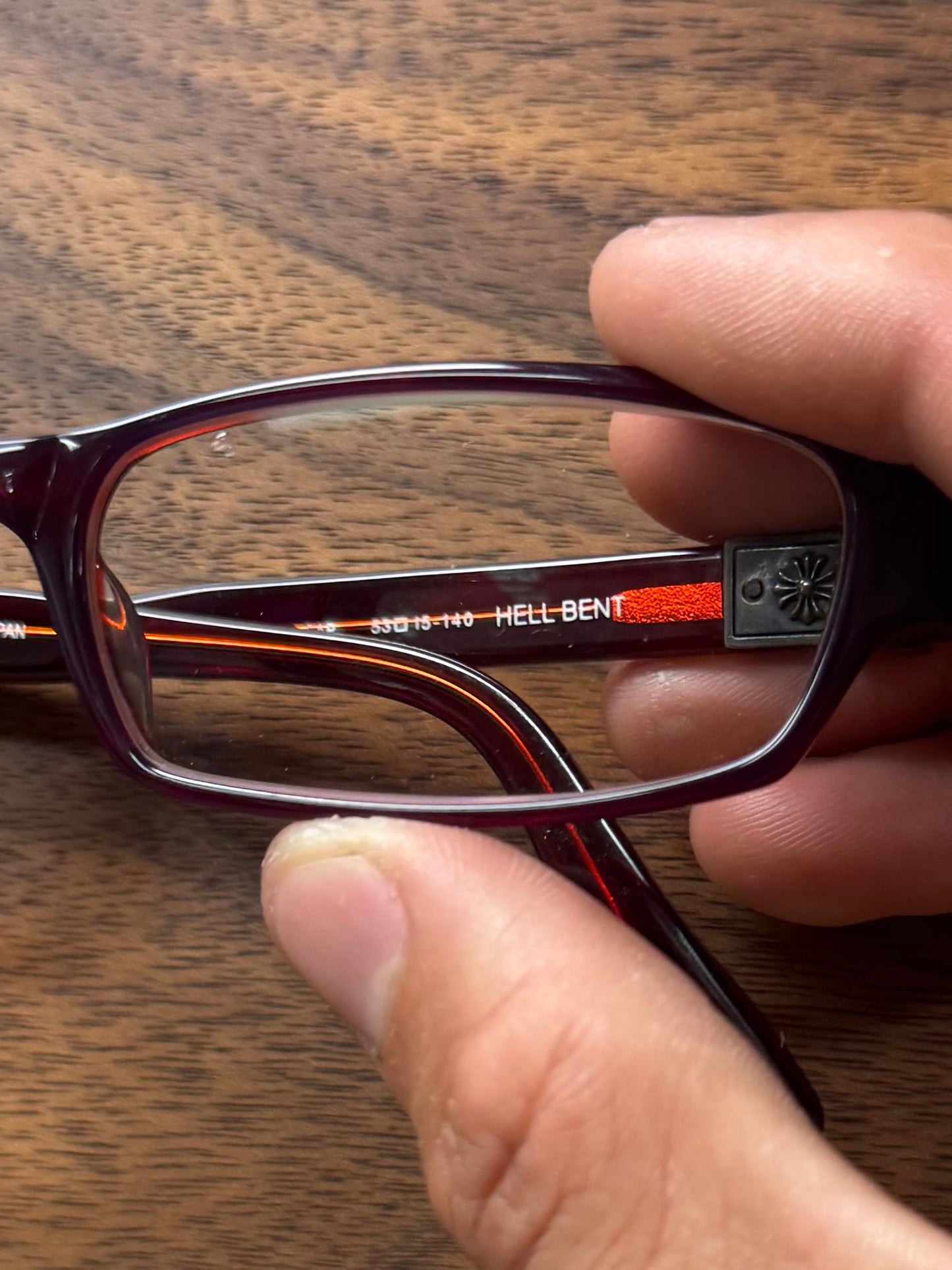 Chrome Hearts ‘Hell Bent’ Red/Silver Prescription Glasses