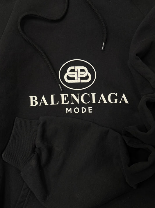 AW2019 Balenciaga ‘BB Crest’ Logo Pullover Hoodie