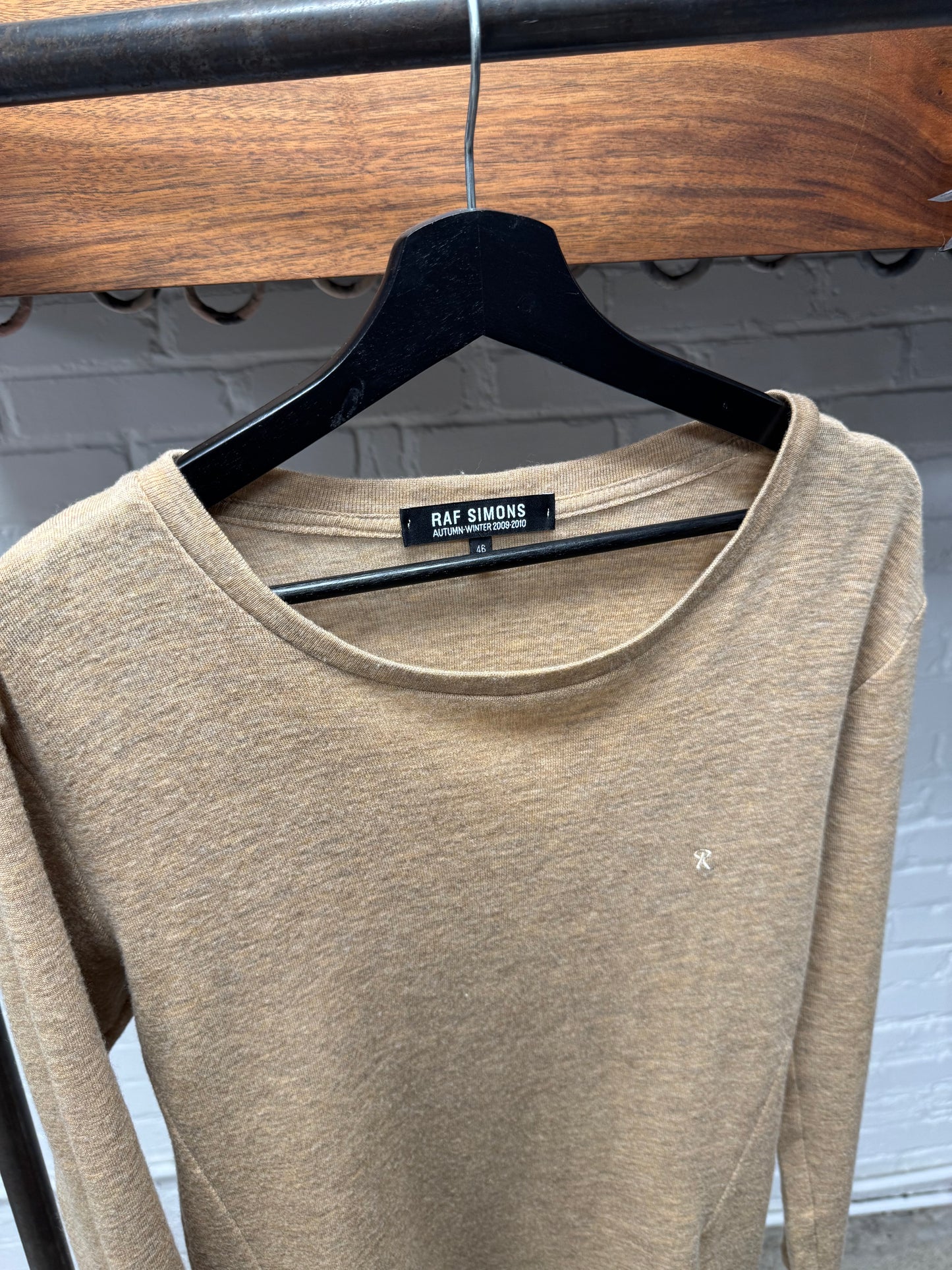 AW2009 Raf Simons Virgin Wool Darted Knit Sweater