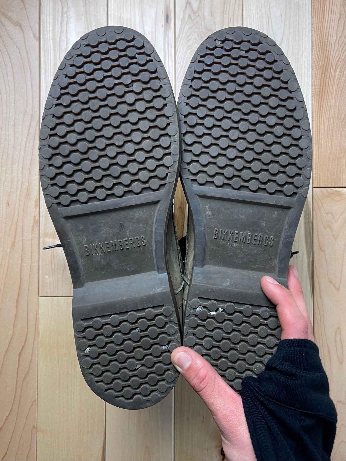 Dirk Bikkembergs Suede Leather Trim High Cut Work Boots