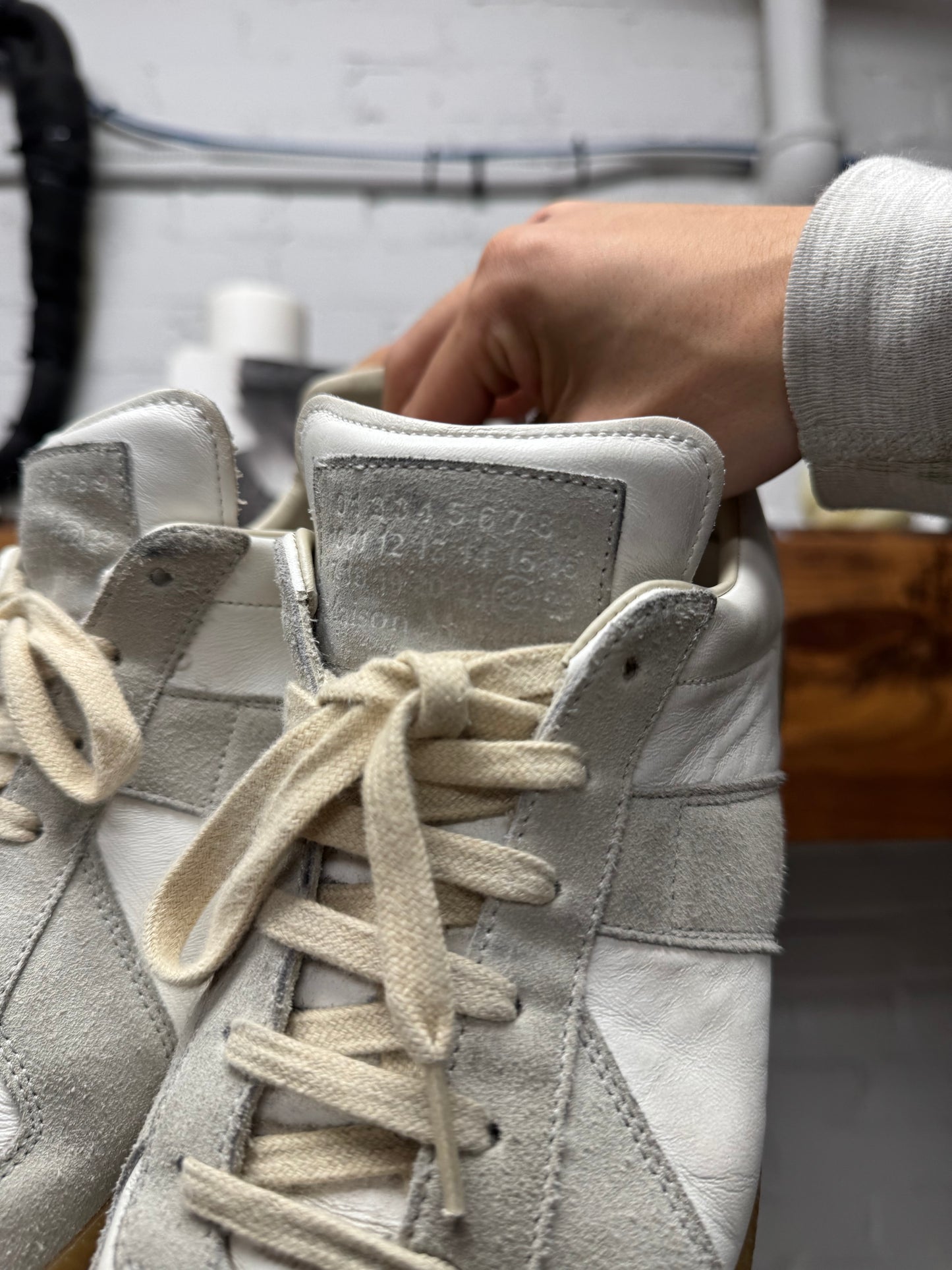 Rick Owens x Converse ‘TurboDRK’ White Low Top Sneakers