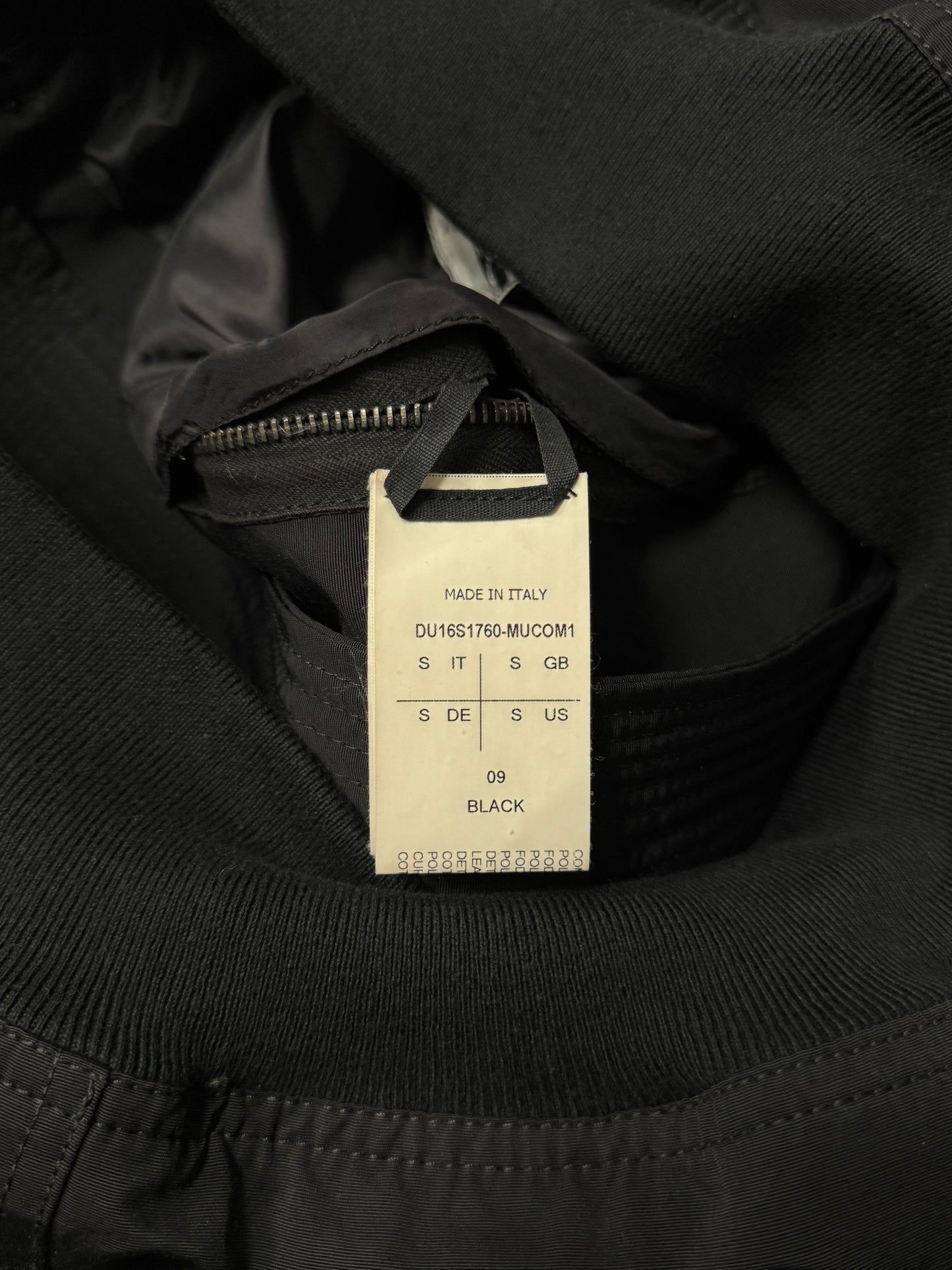SS2011 Rick Owens ‘Anthem’ Patched Denim Flight Bomber Jacket