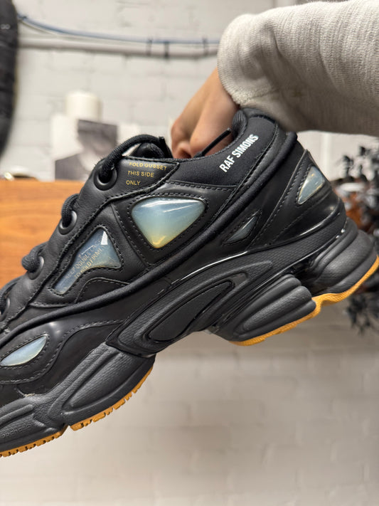 Raf Simons Ozweegos V3 ‘Bunny’ Black/Gum Sole Low Top Sneakers