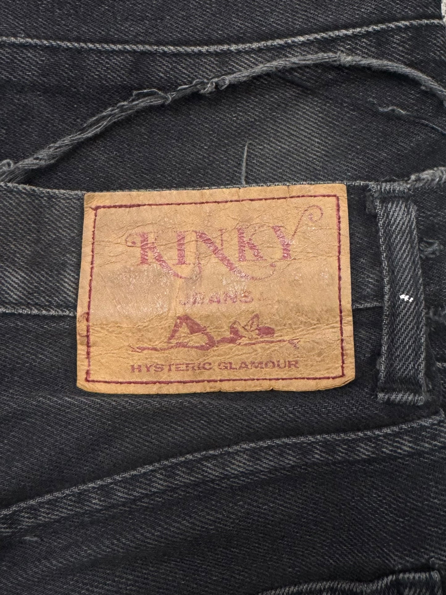 OG Hysteric Glamour ‘Hagi’ Black Patchwork Flared Denim