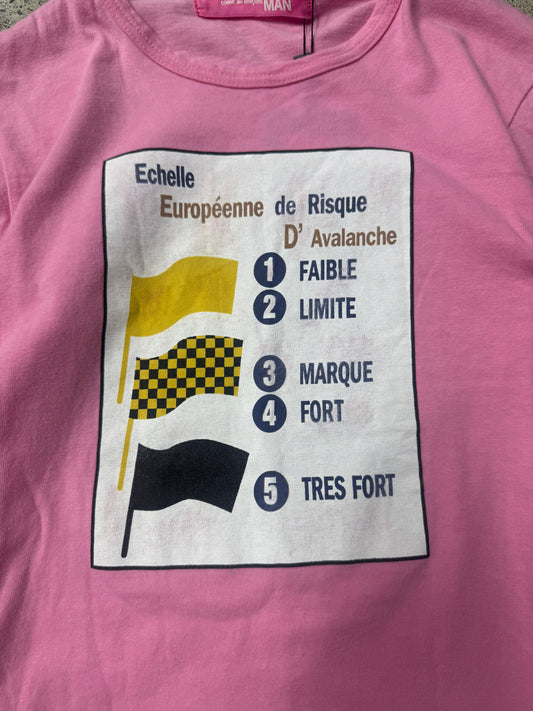 SS2004 Junya Watanabe ‘Avalanche Risk’ Pink Long Sleeve Shirt