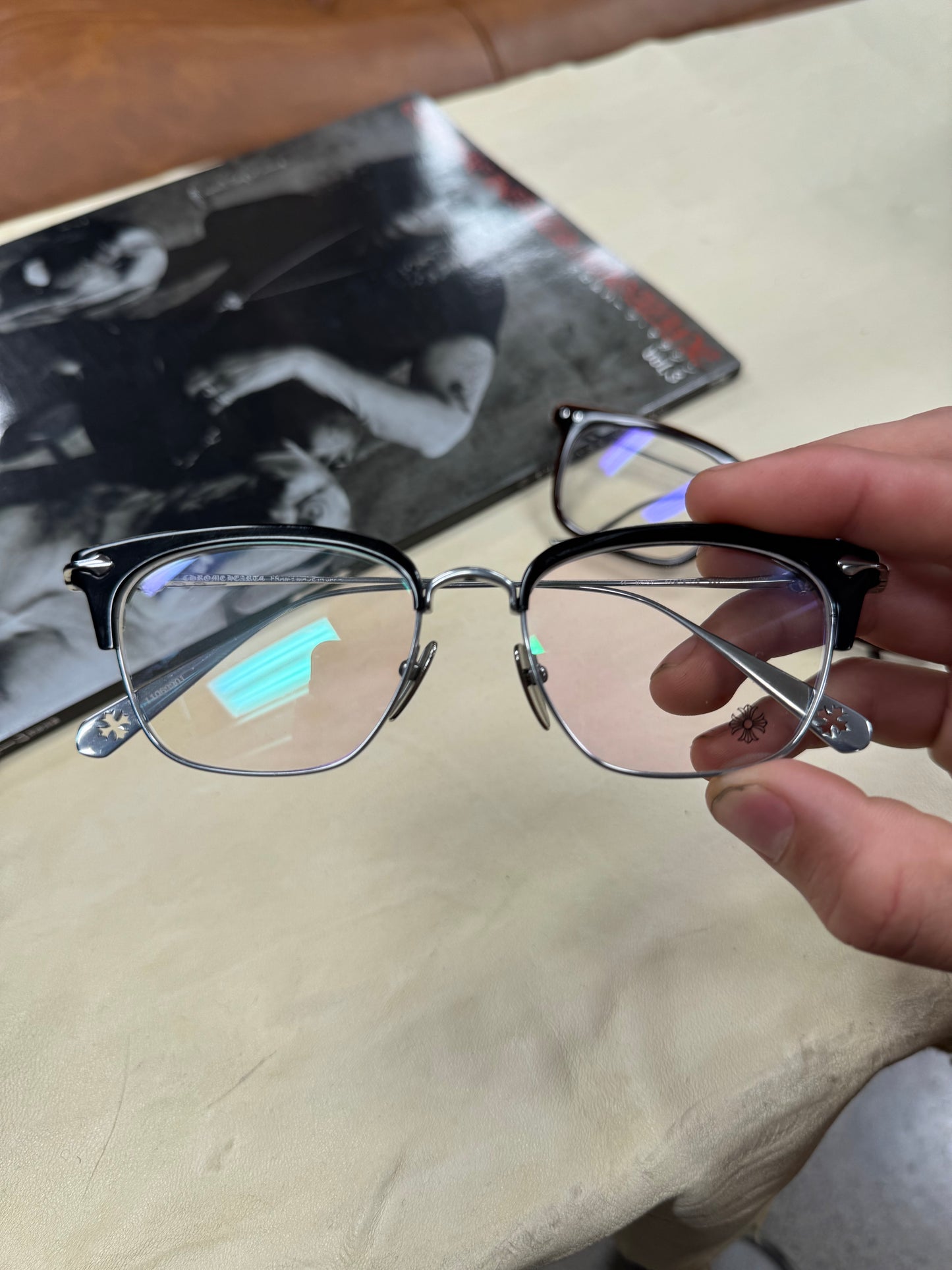 Chrome Hearts ‘Sluntradiction’ Silver Prescription Glasses