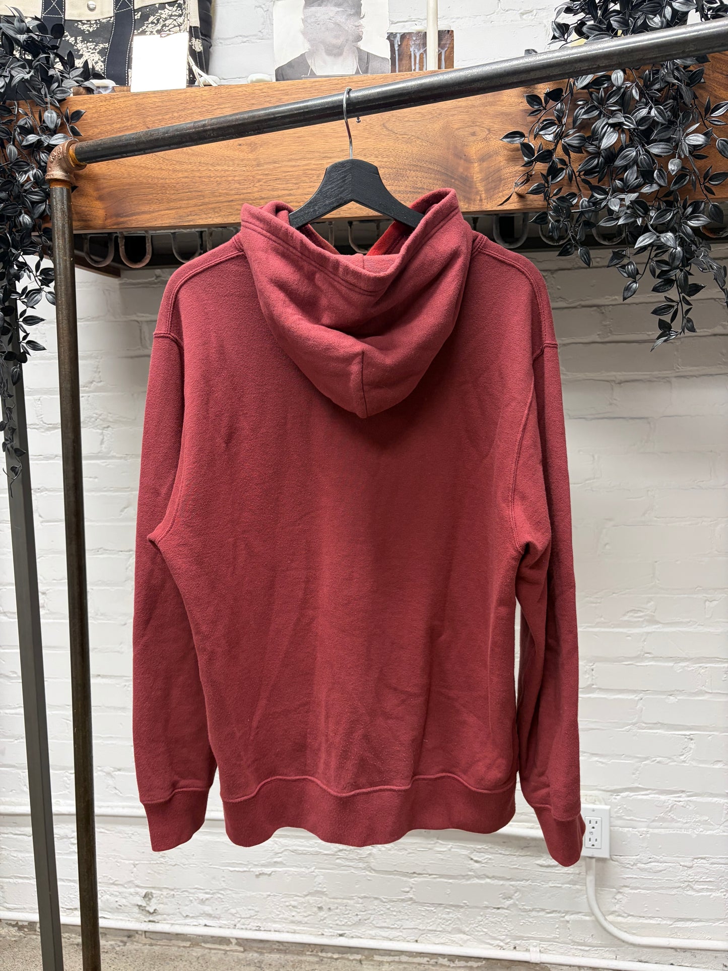 Number (N)ine ‘Rock n Roll’ Dark Red Pullover Hoodie