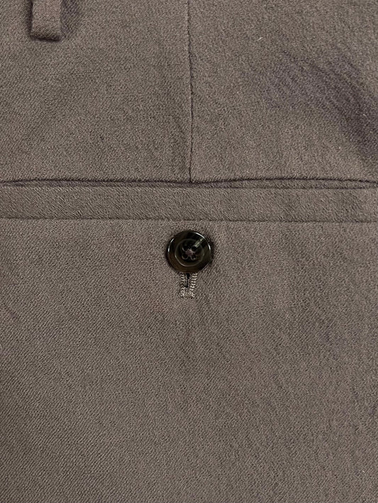 Rick Owens Mainline Virgin Wool ‘Dust’ Brown Cropped Pants