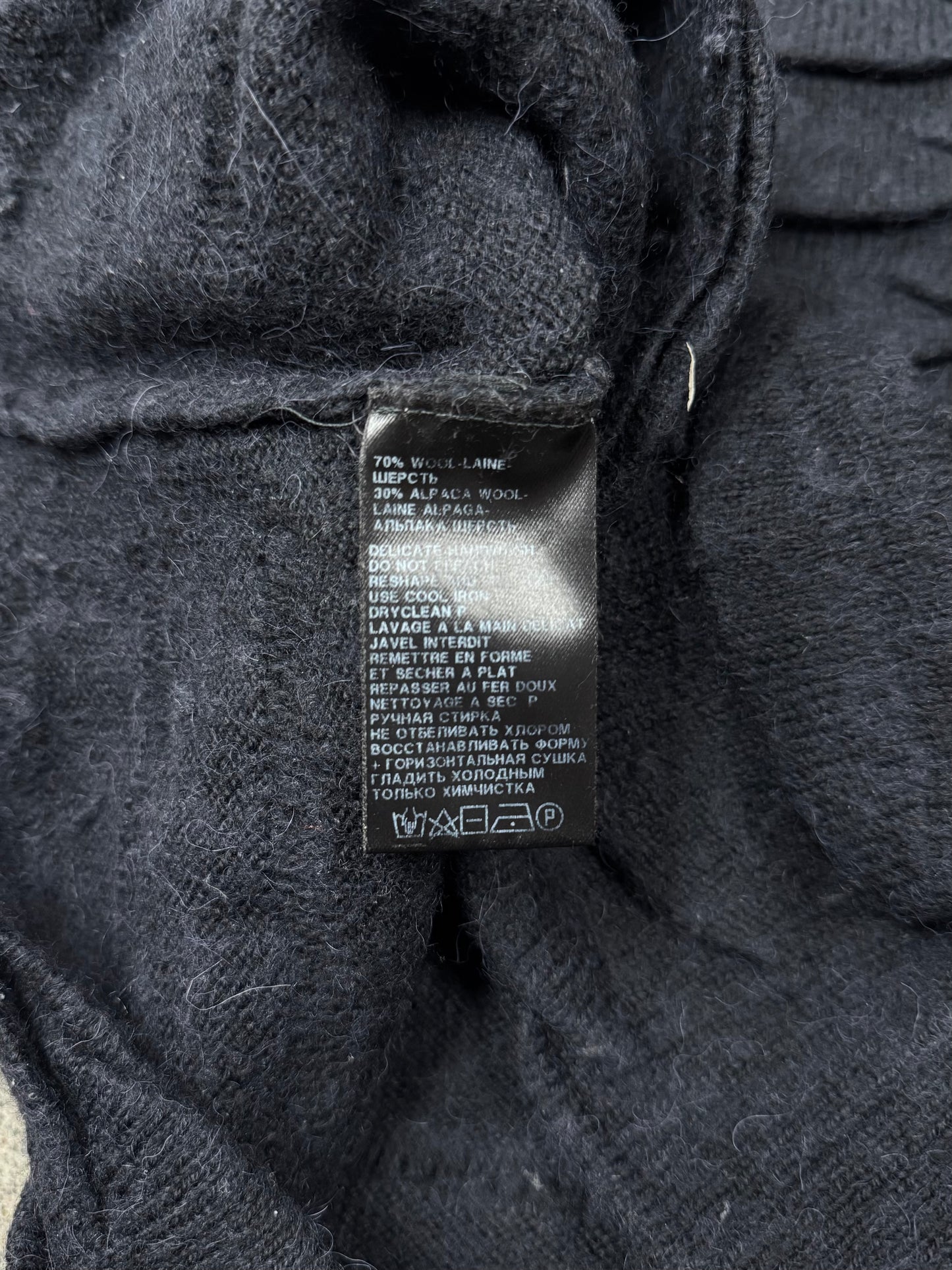 Ann Demeulemeester ‘Fish Scale’ Alpaca Wool Sweater