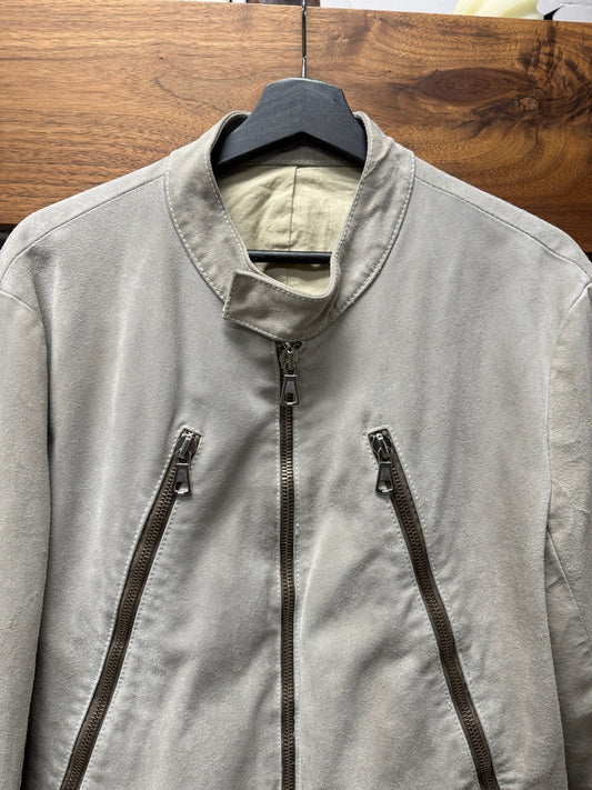 SS2002 Maison Martin Margiela ‘5-Zip’ Suede Bomber Jacket