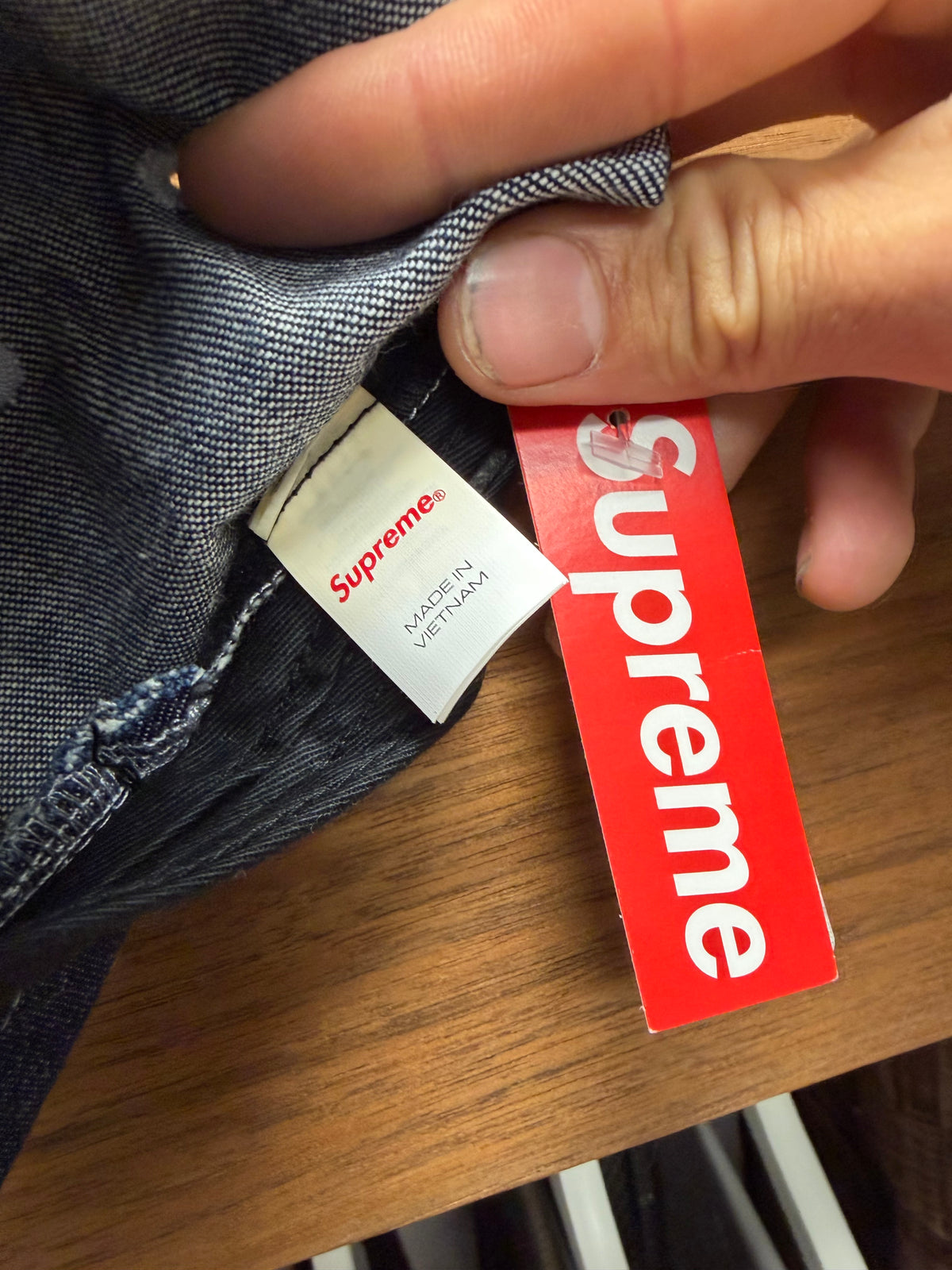 Aw2024 Supreme Lasered Denim ‘Box Logo’ Camp Cap