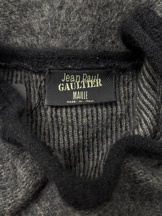 Vintage Jean Paul Gaultier ‘Maille’ Cropped Wool Knit Sweater
