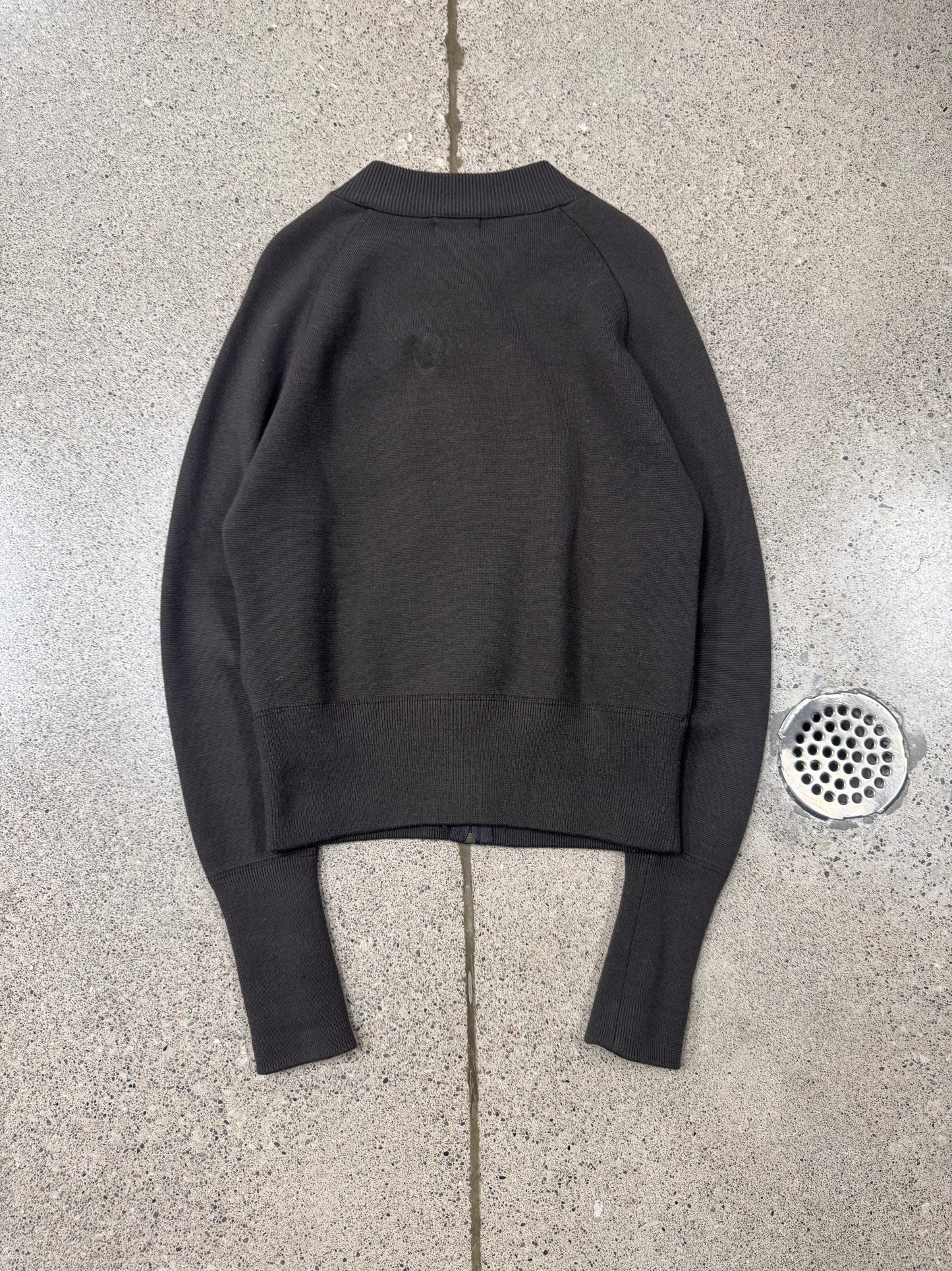 Evisu ‘Gull Logo’ Brown Zip Up Cardigan