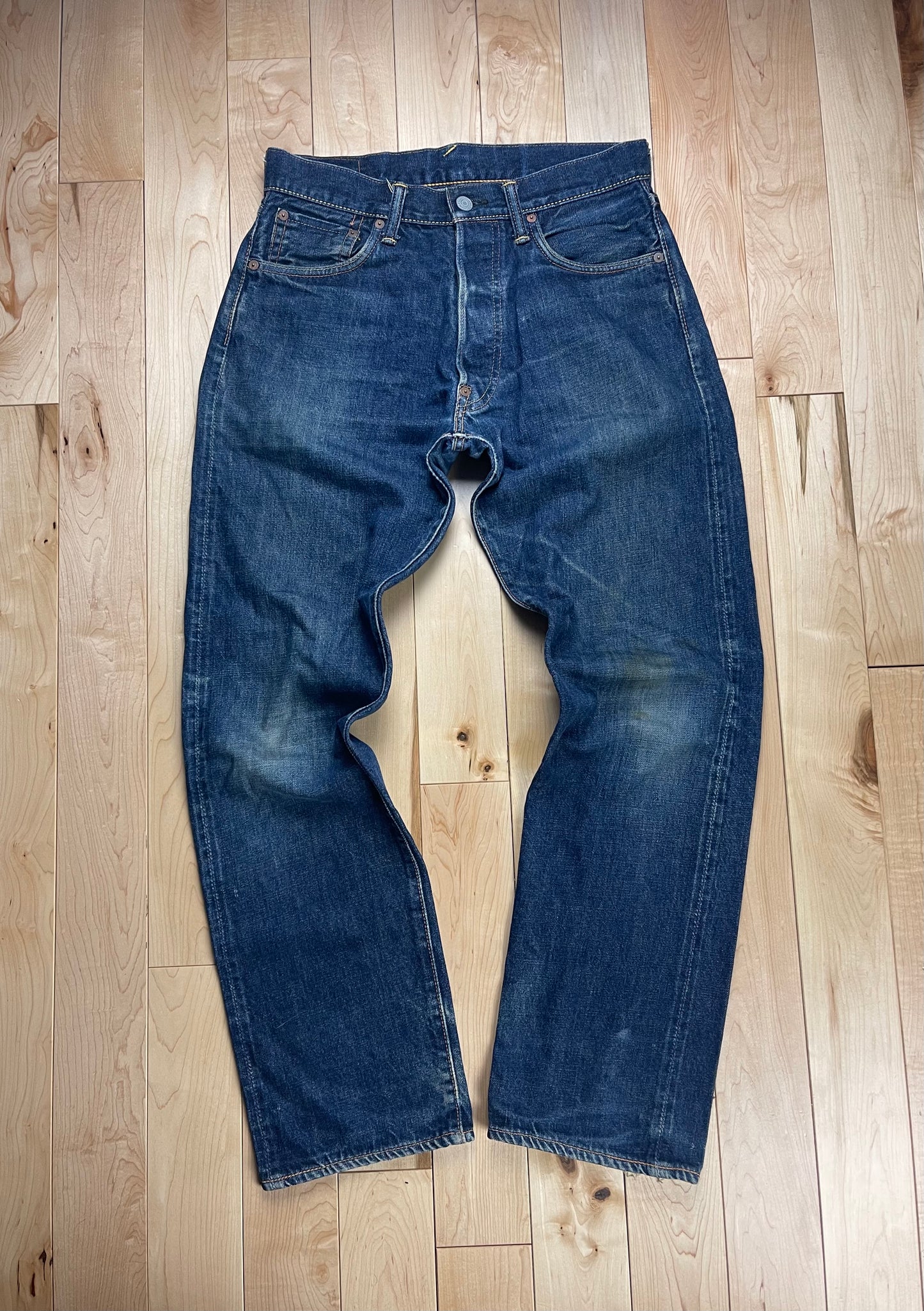 Evisu N02 Embroidered Gull Logo Denim