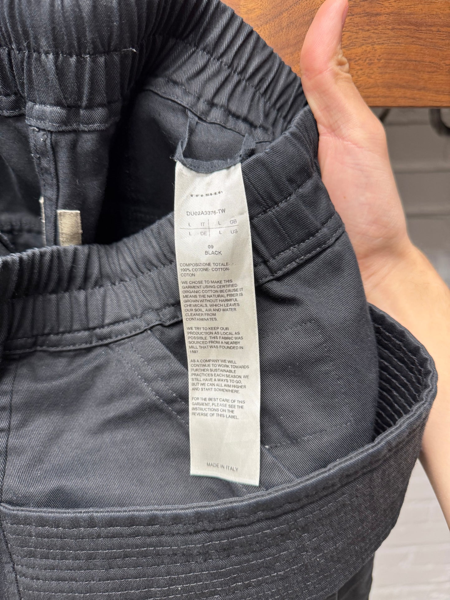 Rick Owens DRKSHDW Black ‘Creatch’ Cargo Pants