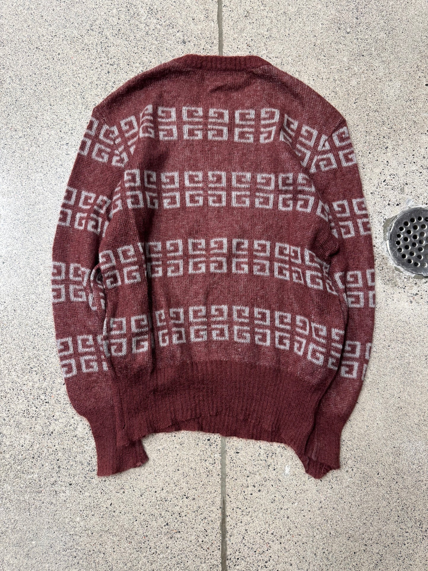 Vintage 90s Givenchy Monogram Wool Sweater