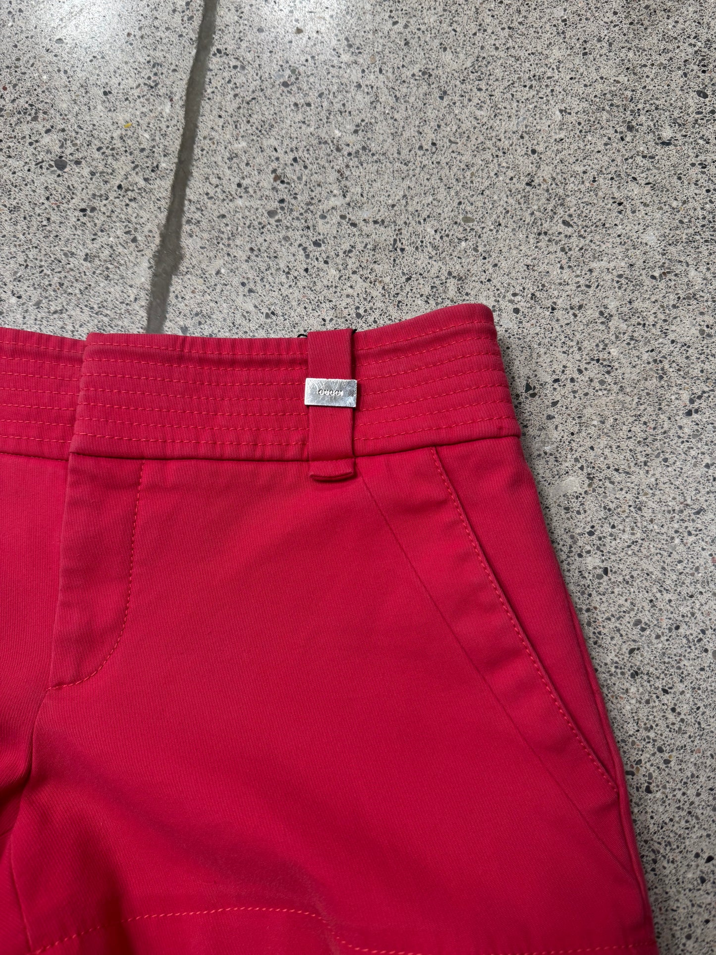 SS2009 Gucci Red Denim Mini Shorts