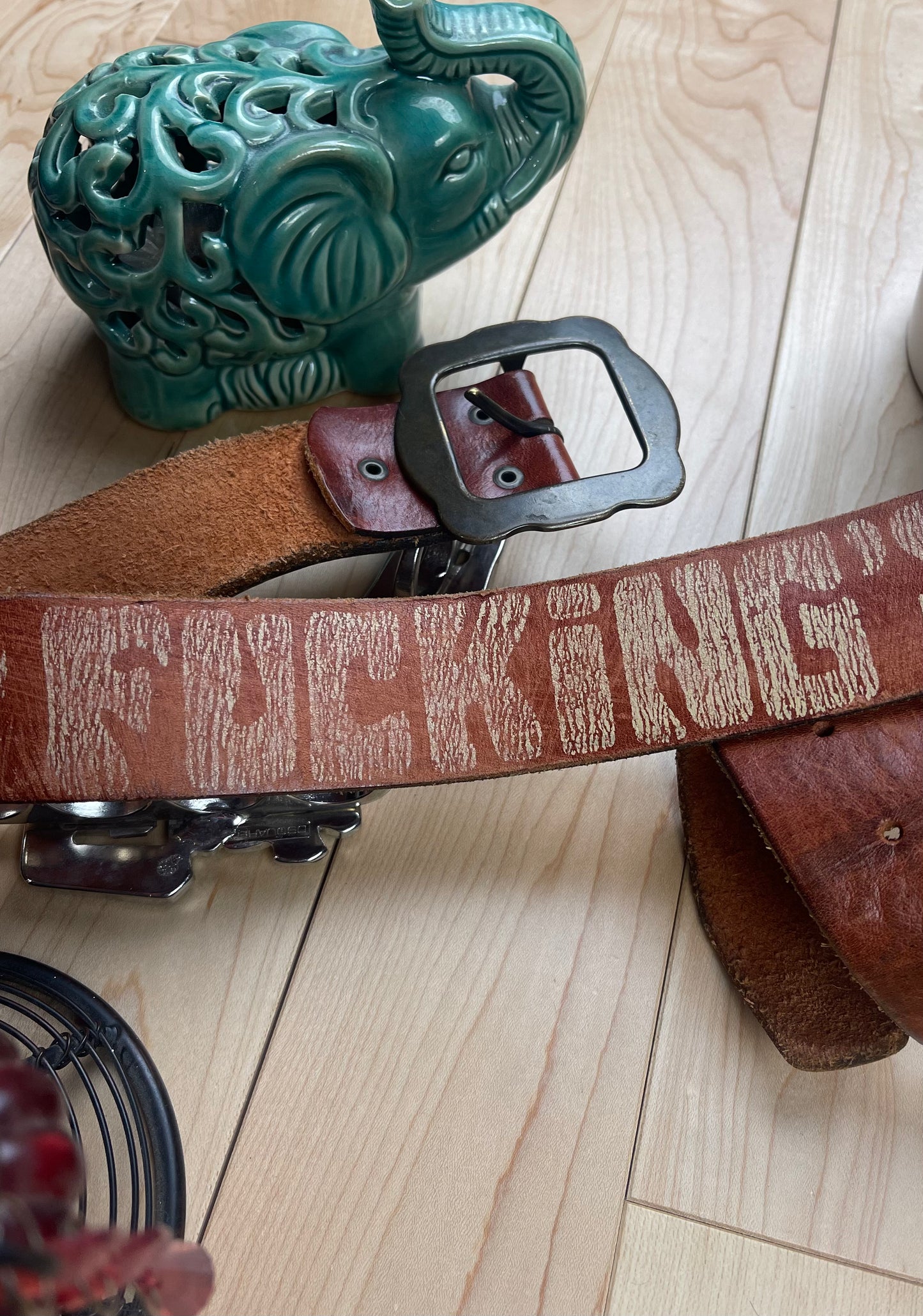 Spring Summer 2005 Dsquared2 Fucking Stoner Brown Leather Belt