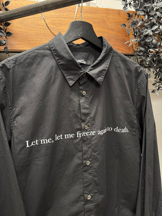 SS2017 Undercover ‘Cold Song’ Black Button Up Shirt