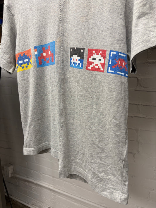 Comme Des Garçons Shirt x Invader Split Graphic T-Shirt