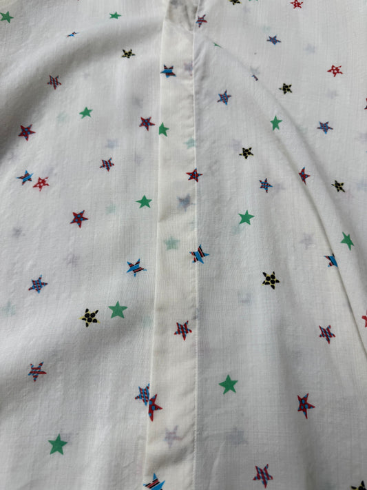 SS2018 Saint Laurent ‘Stars’ Silk Button Down Shirt