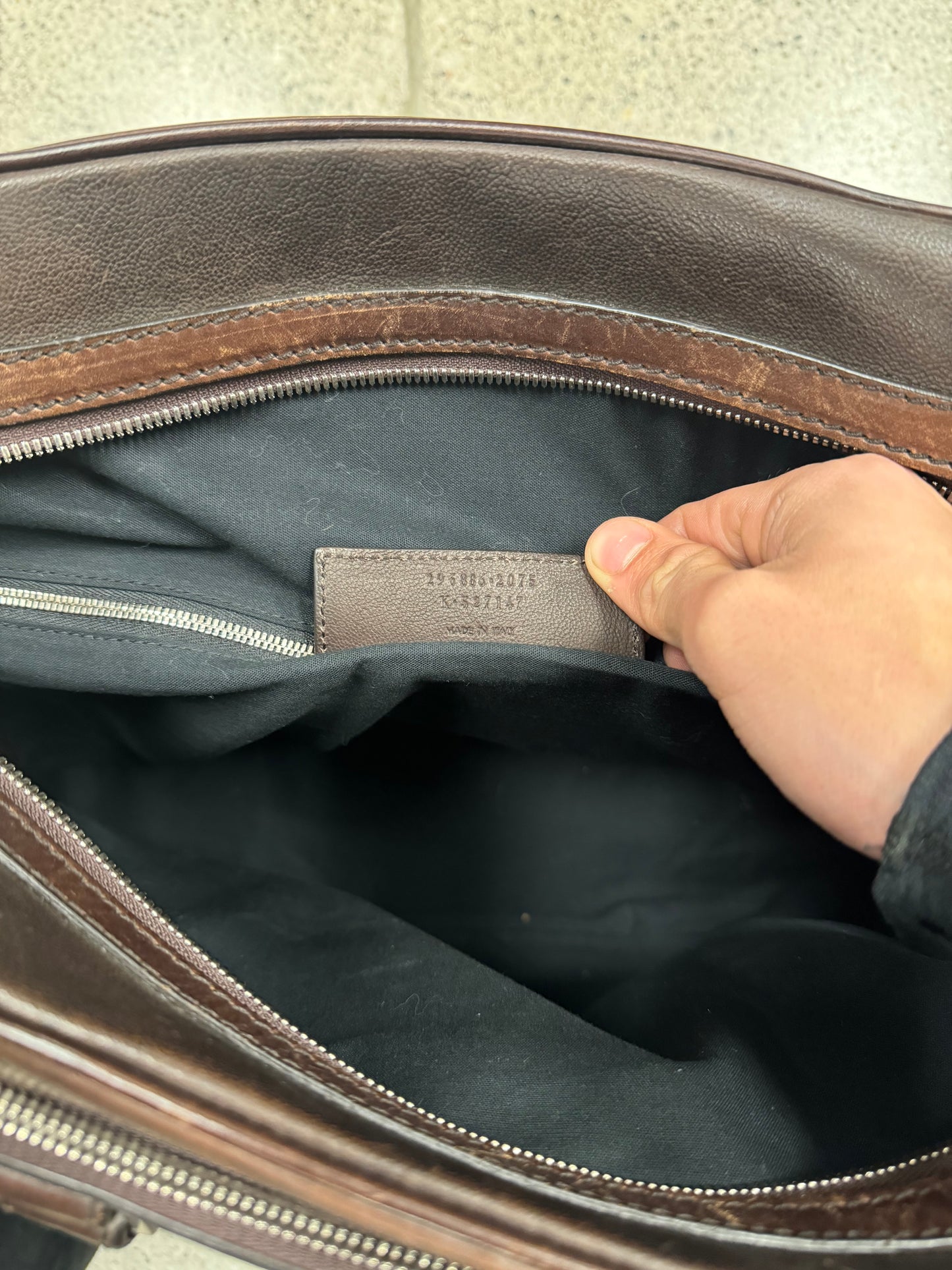 Balenciaga ‘Arena’ Brown Leather Work Bag