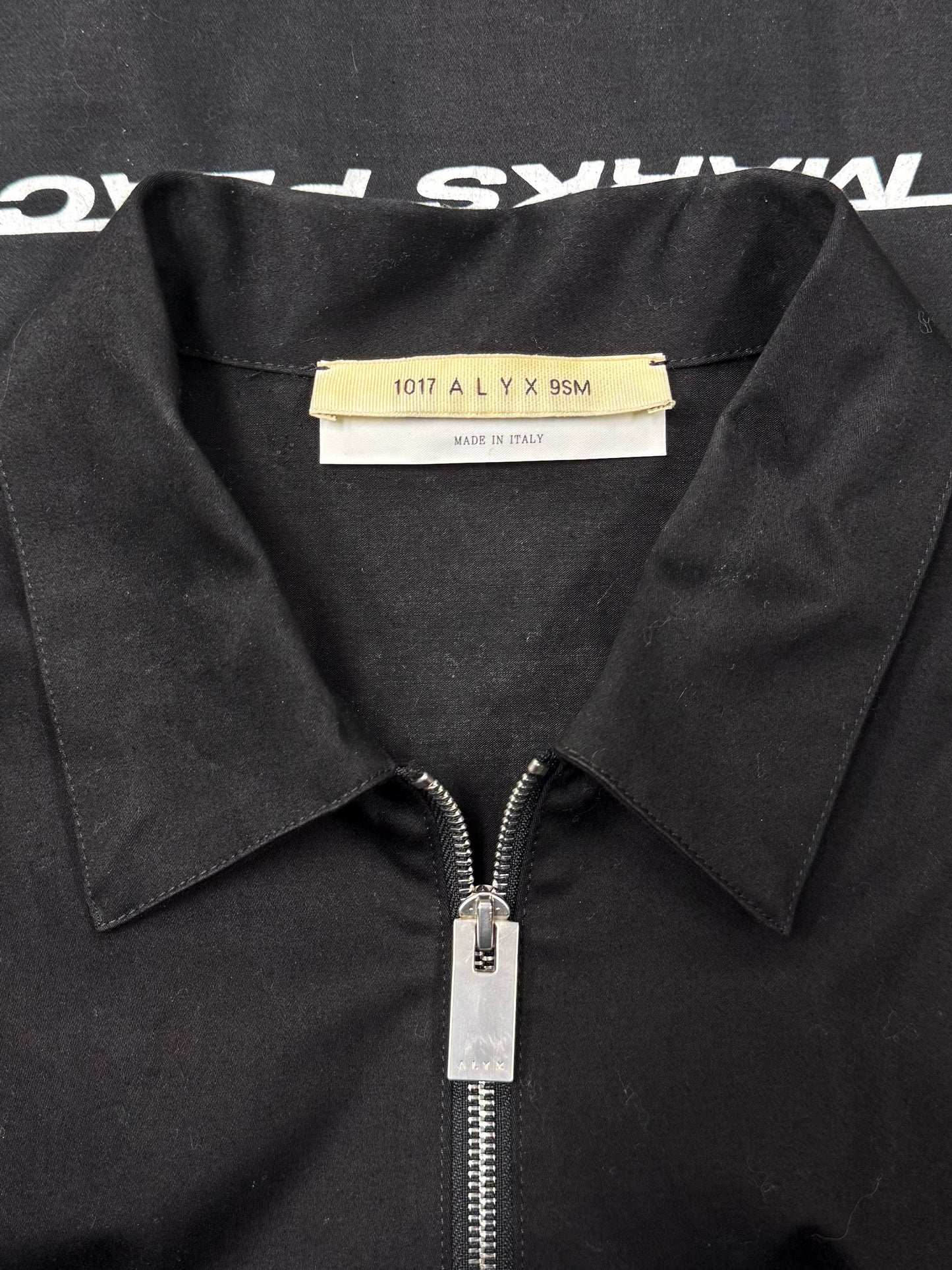 Alyx Studios Black Zip-Up Work Jacket