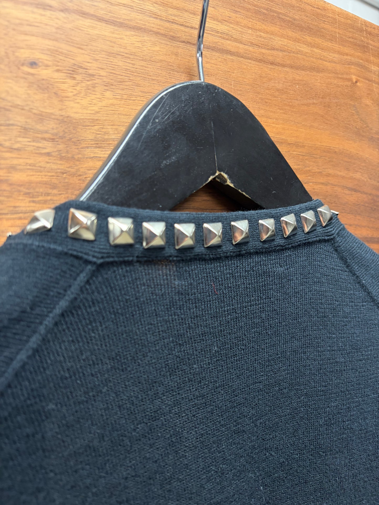 Hysteric Glamour Studded Black Cardigan