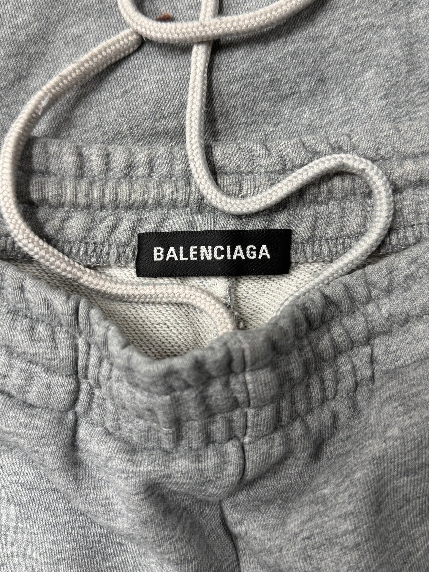 2017 Balenciaga ‘Campaign Logo’ Grey Cotton Sweatpants