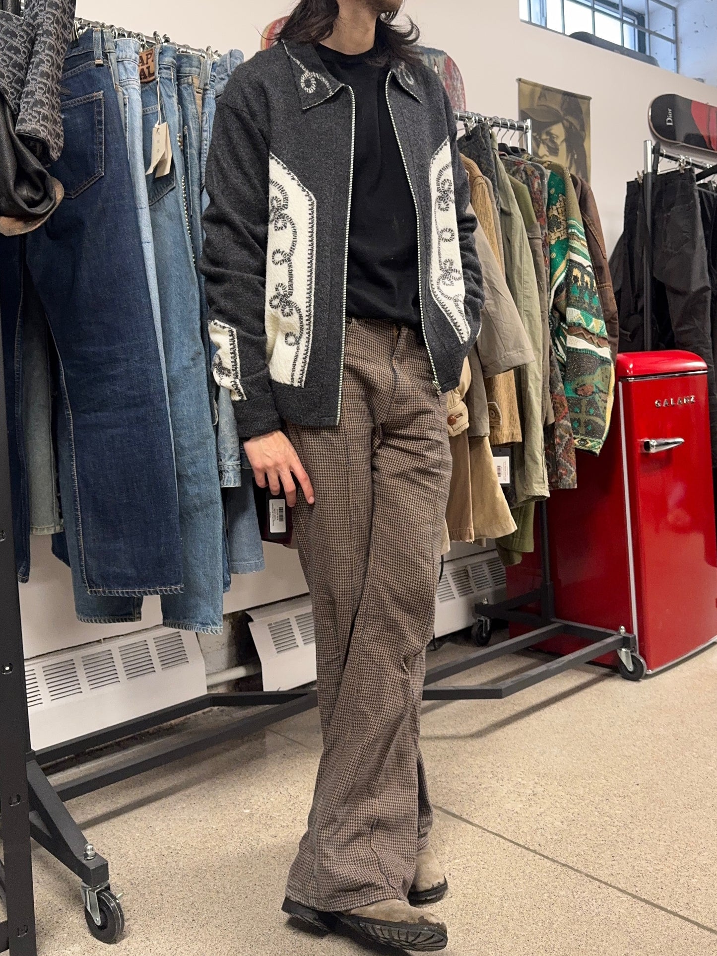 Yohji Yamamoto Y’s for Men Western Zip-Up Knit