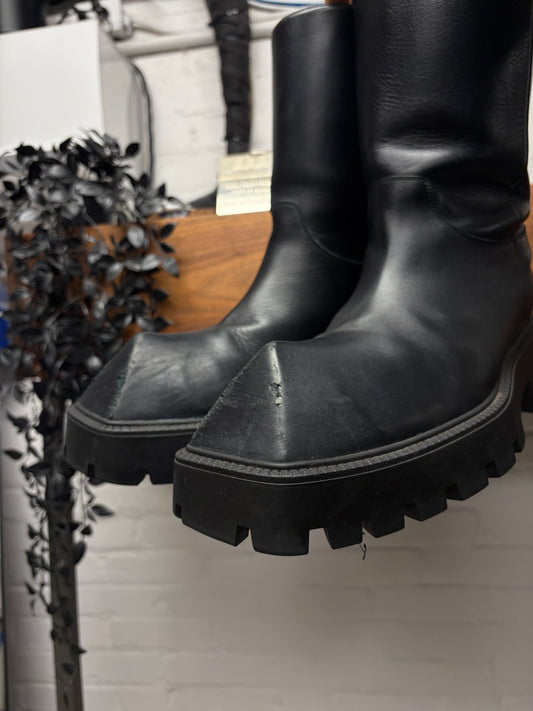 Balenciaga ‘Rhino’ Black Calfskin Leather Boots