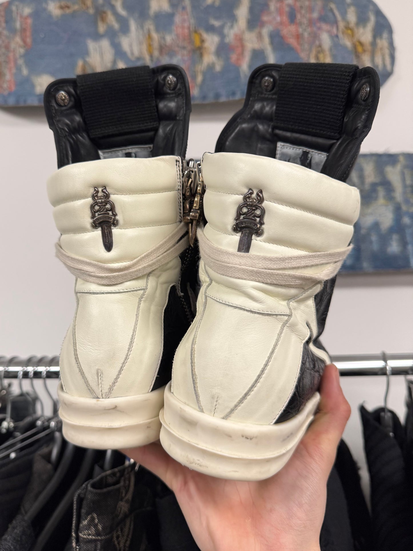 Chrome Hearts x Rick Owens Genuine Crocodile Leather Geobaskets