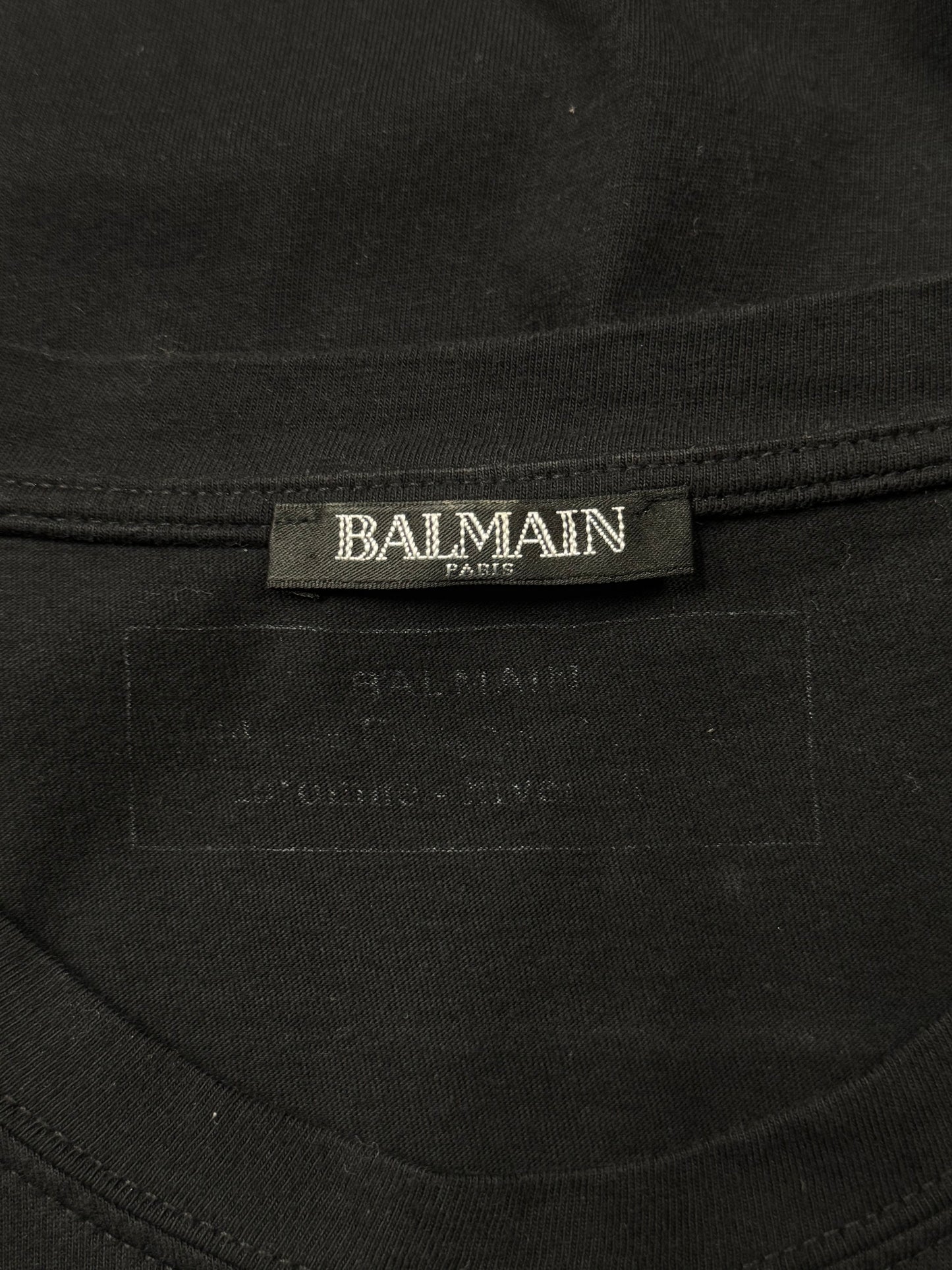 AW2017 Balmain ‘Paris Panthers’ Black Graphic T-Shirt