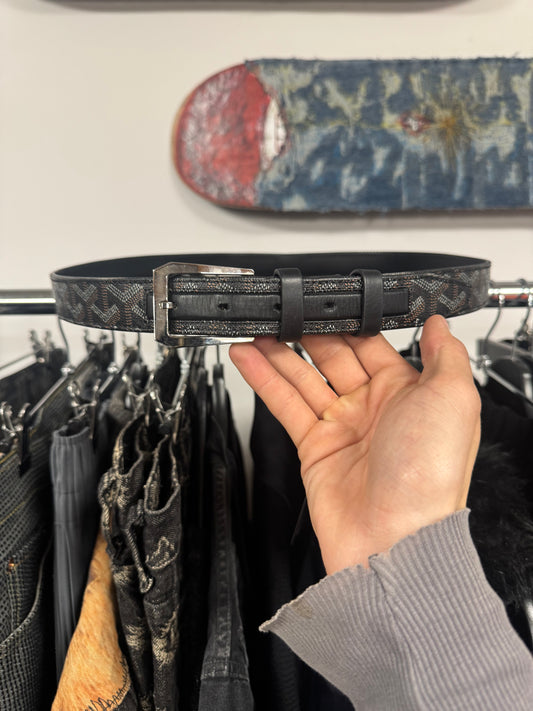 Goyard ‘Fregate’ Black Monogram Belt