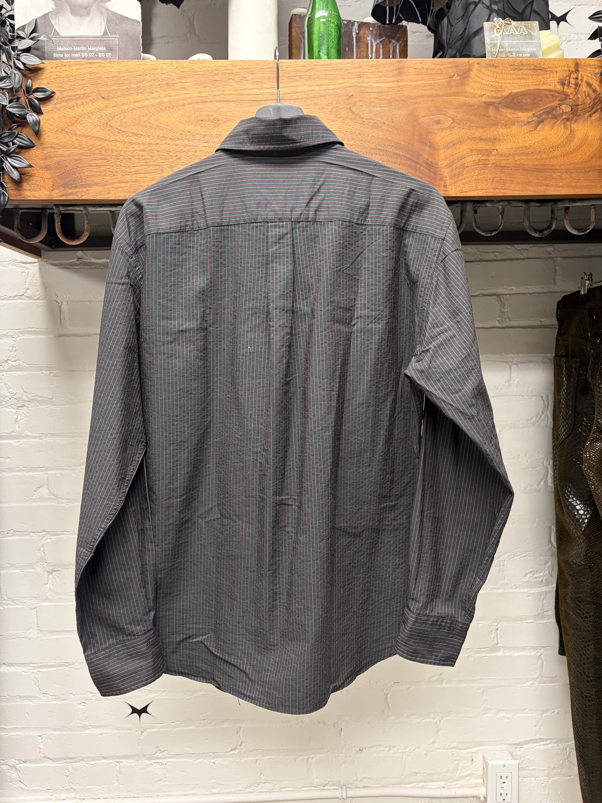 Vintage Yohji Yamamoto ‘A.A.R.’ Vertical Striped Black Button Up Shirt