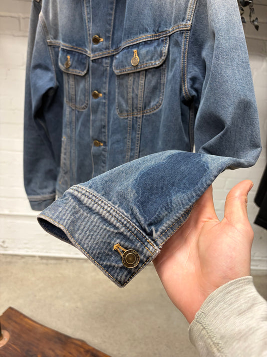 Saint Laurent ‘Garment Dyed’ Blue Denim Trucker Jacket