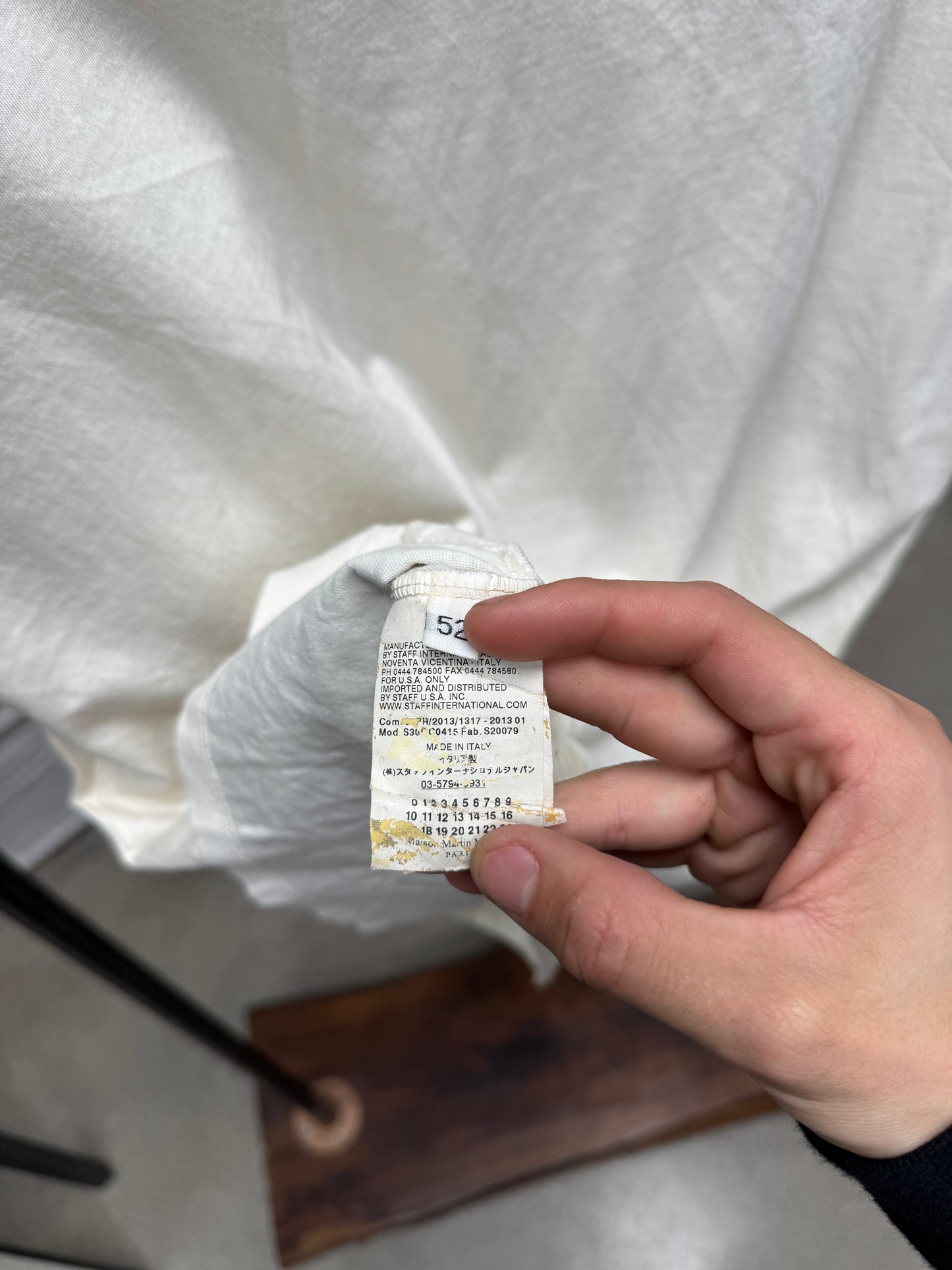 SS2014 Maison Margiela ‘Silver Foil’ Coated T-Shirt