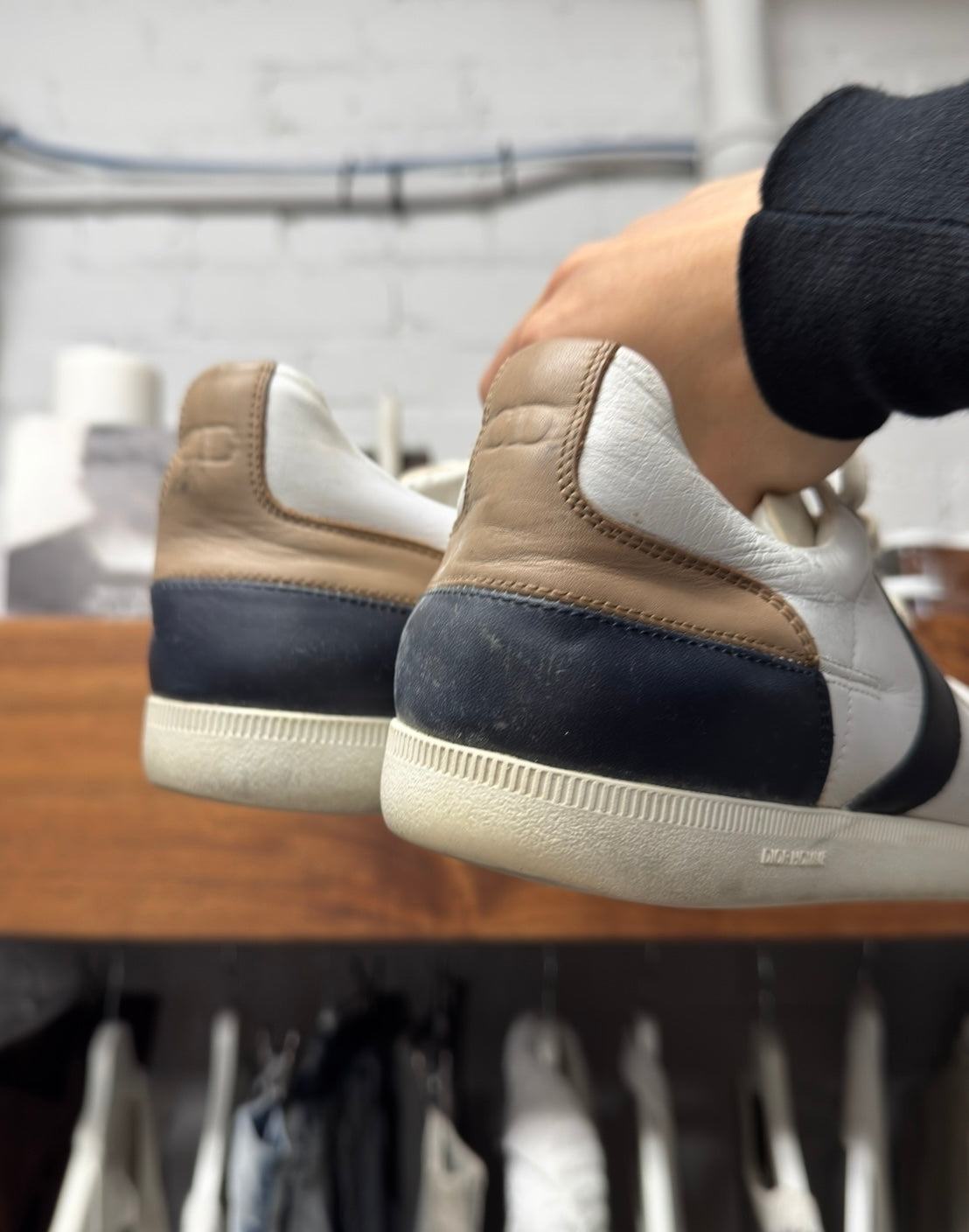 Dior Homme ‘B01 Matchpoint’ White Leather Low Top Sneakers