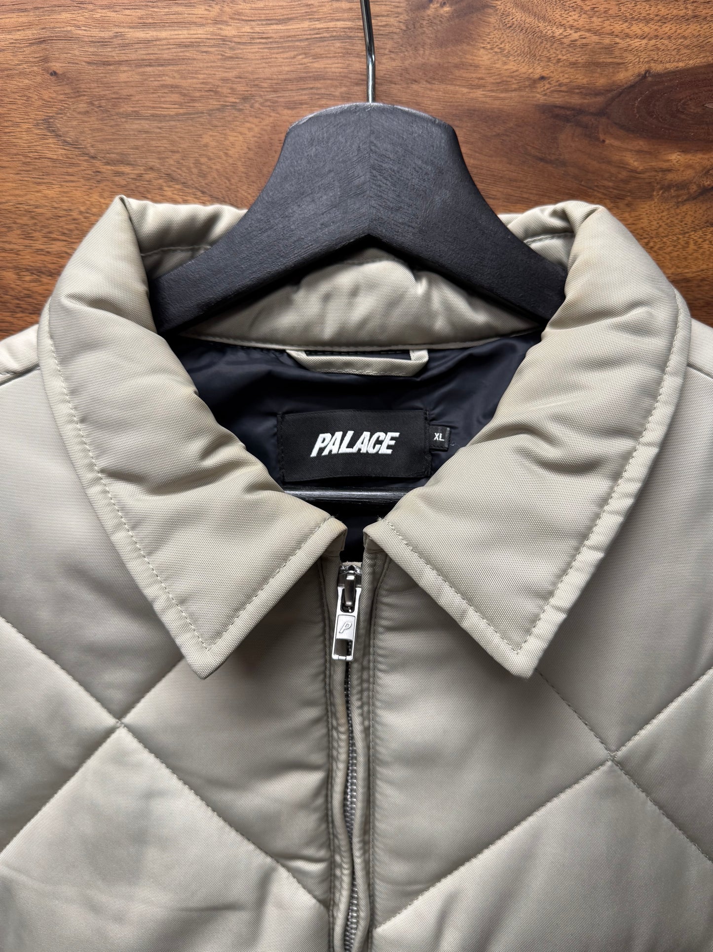 AW2021 Palace ‘Stone’ Collared ‘Puffa’ Zip-Up Work Jacket