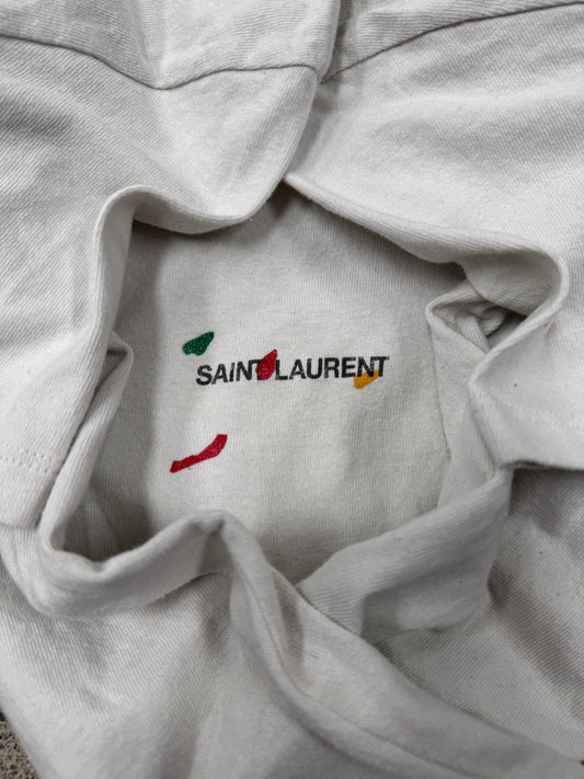 Saint Laurent ‘Painter’ Box Logo White T-Shirt