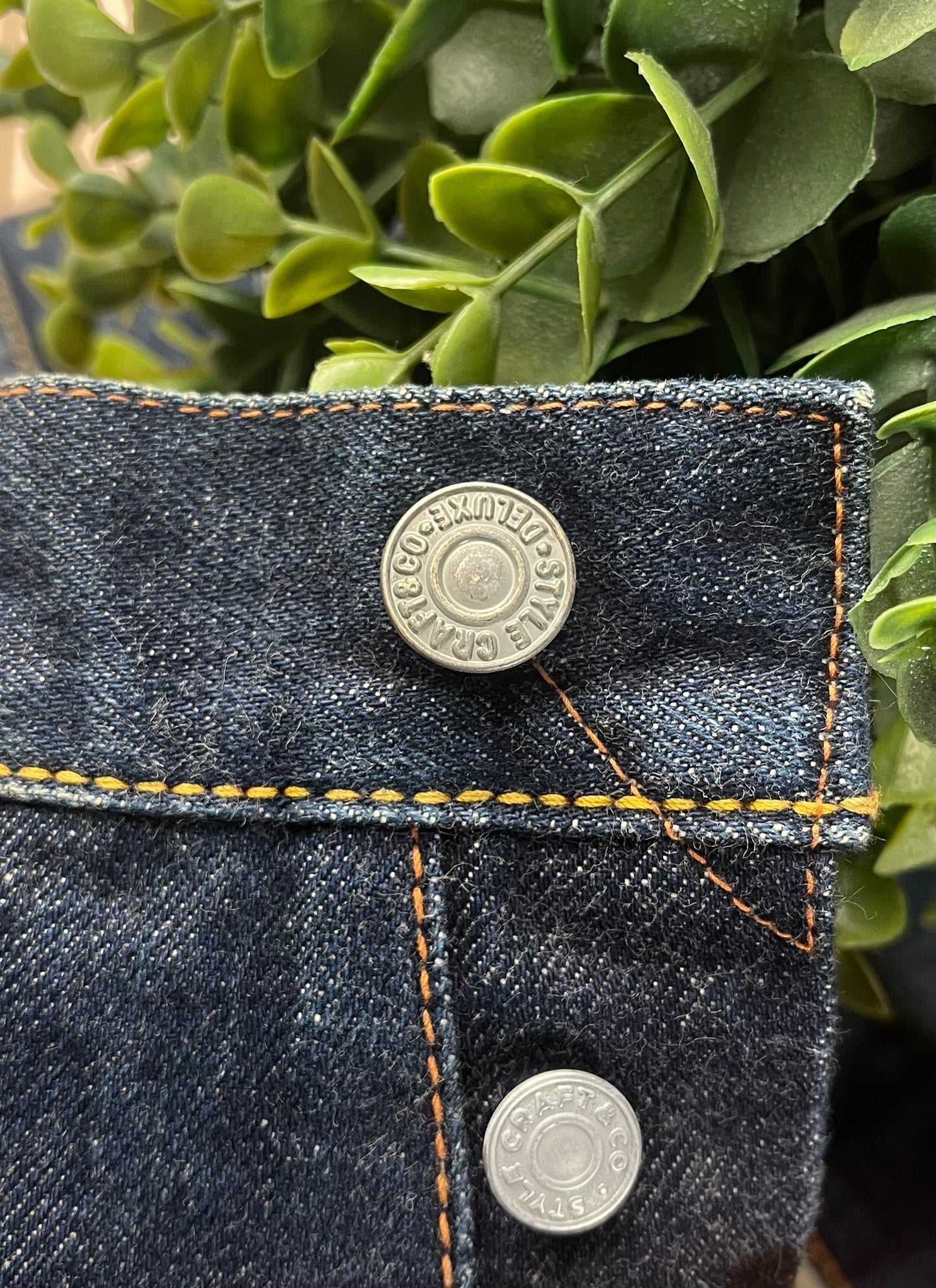 Evisu N02 Selvedge Hand Painted Gull Logo Denim