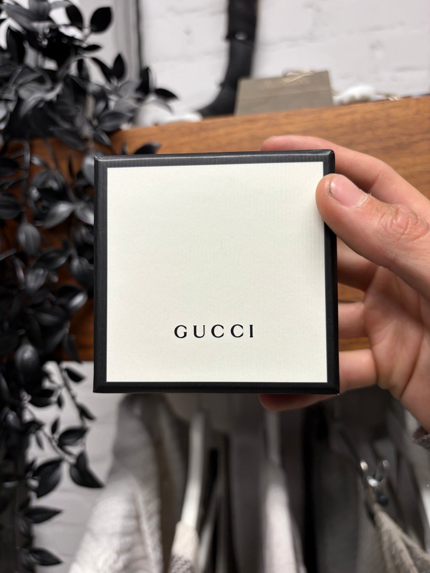 Gucci ‘Ghost’ Monogram 925 Silver Ring