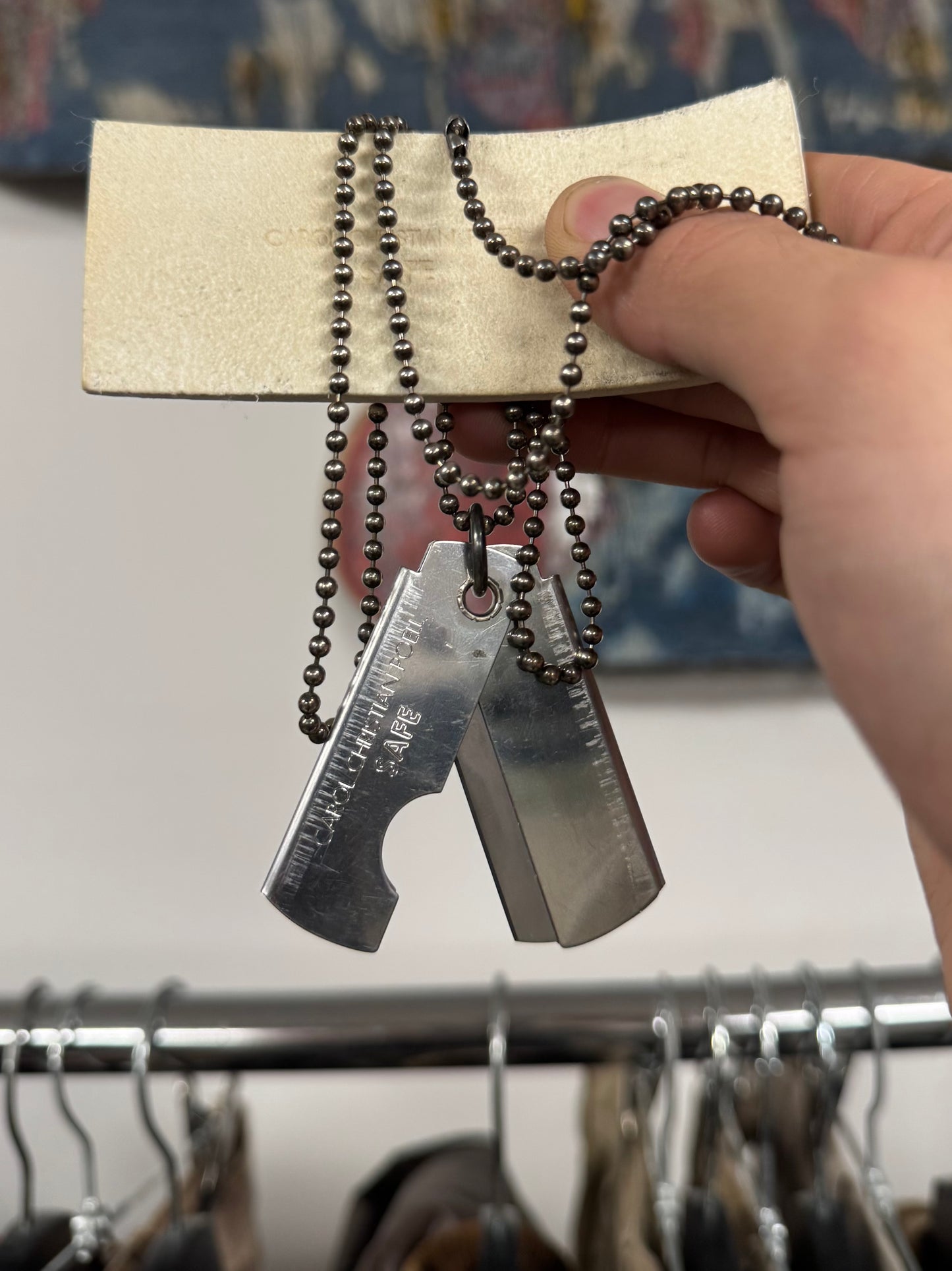 Carol Christian Poell ‘MM1914’ Razor Blade Necklace