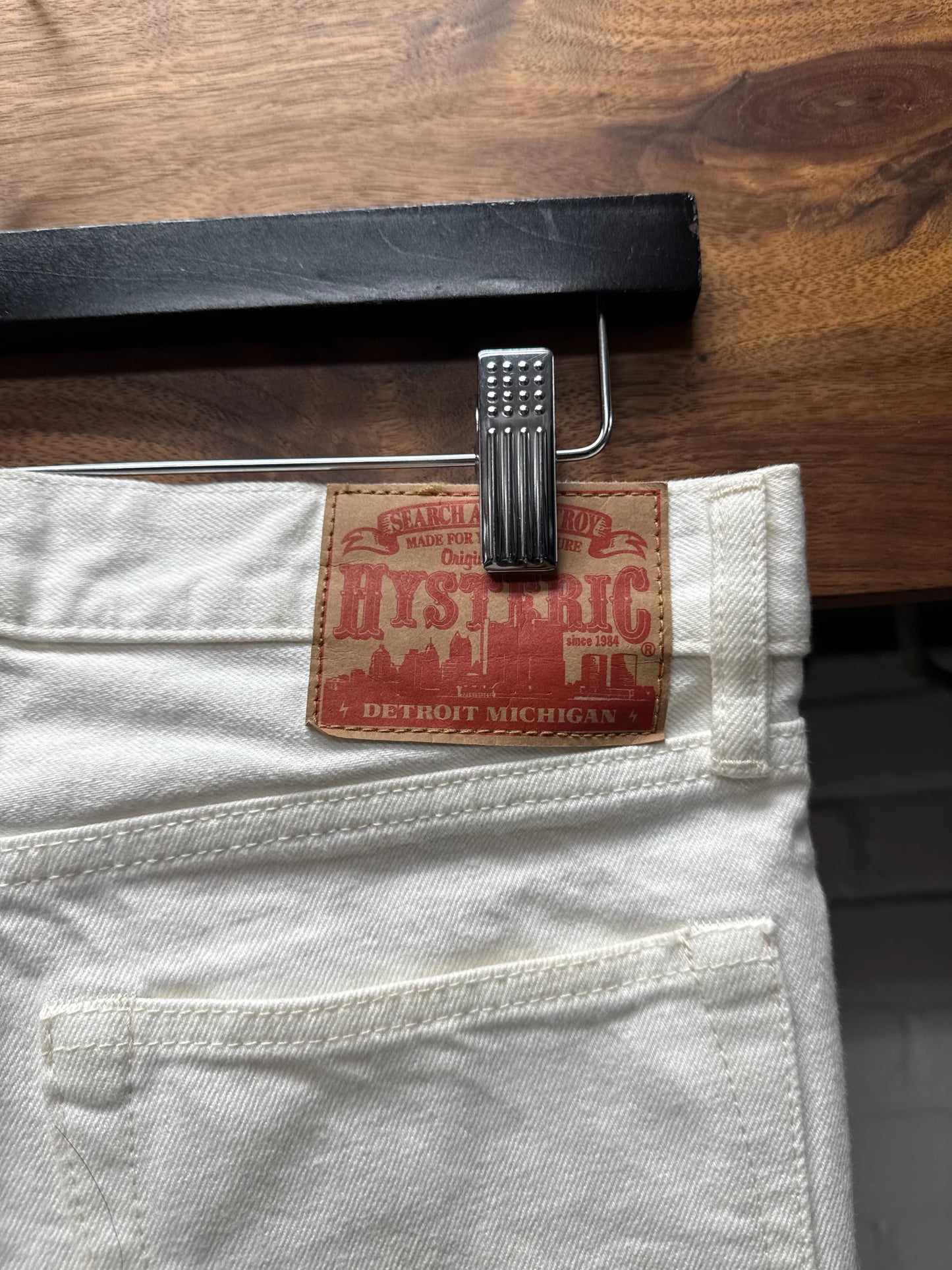 Hysteric Glamour ‘Studded’ White Skinny Denim