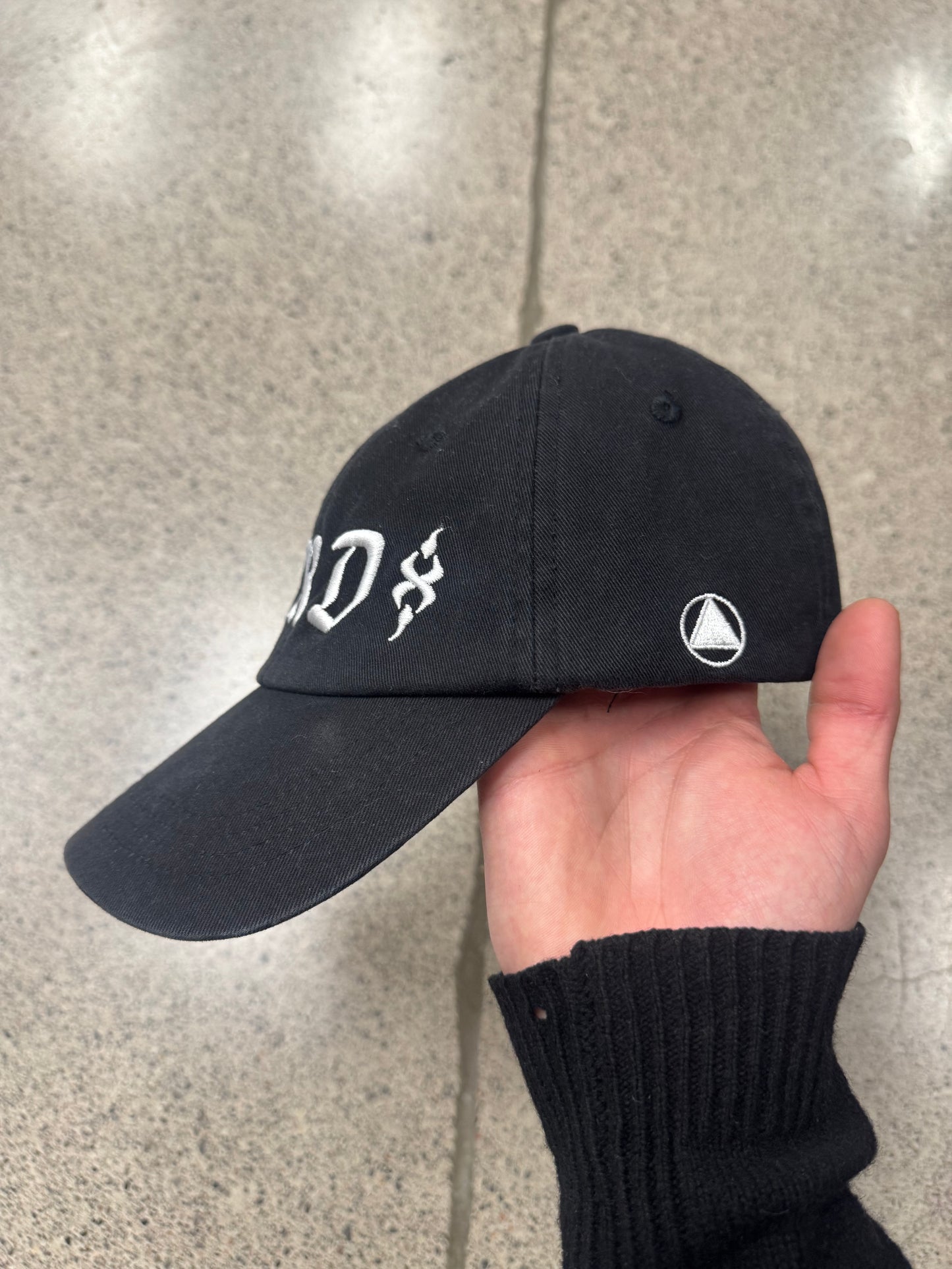 SS2024 Enfants Riche Deprimes Embroidered Logo Leather Strap-back Hat