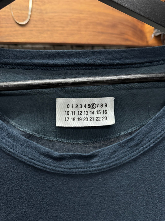 90s Maison Margiela ‘Produced by Miss Deanna’ Layered Semi-Sheer Long Sleeve Shirt