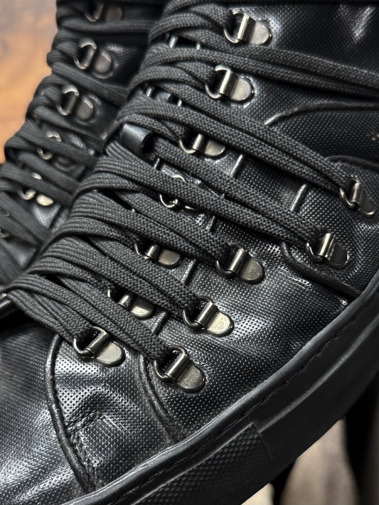 AW2010 Raf Simons ‘Multi-Lace’ High Top Leather Sneakers