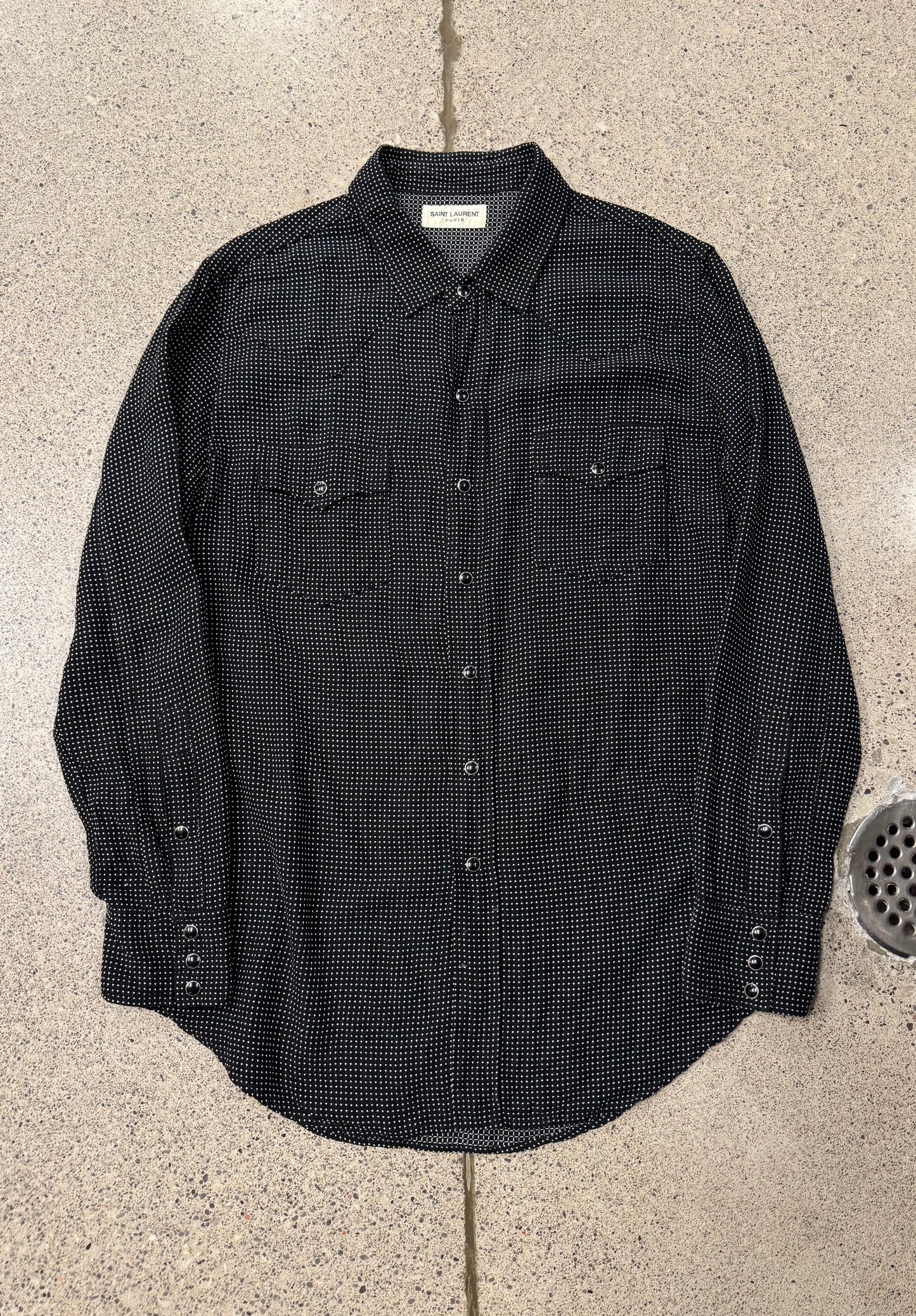 2018 Saint Laurent ‘Button Snap’ Western Shirt
