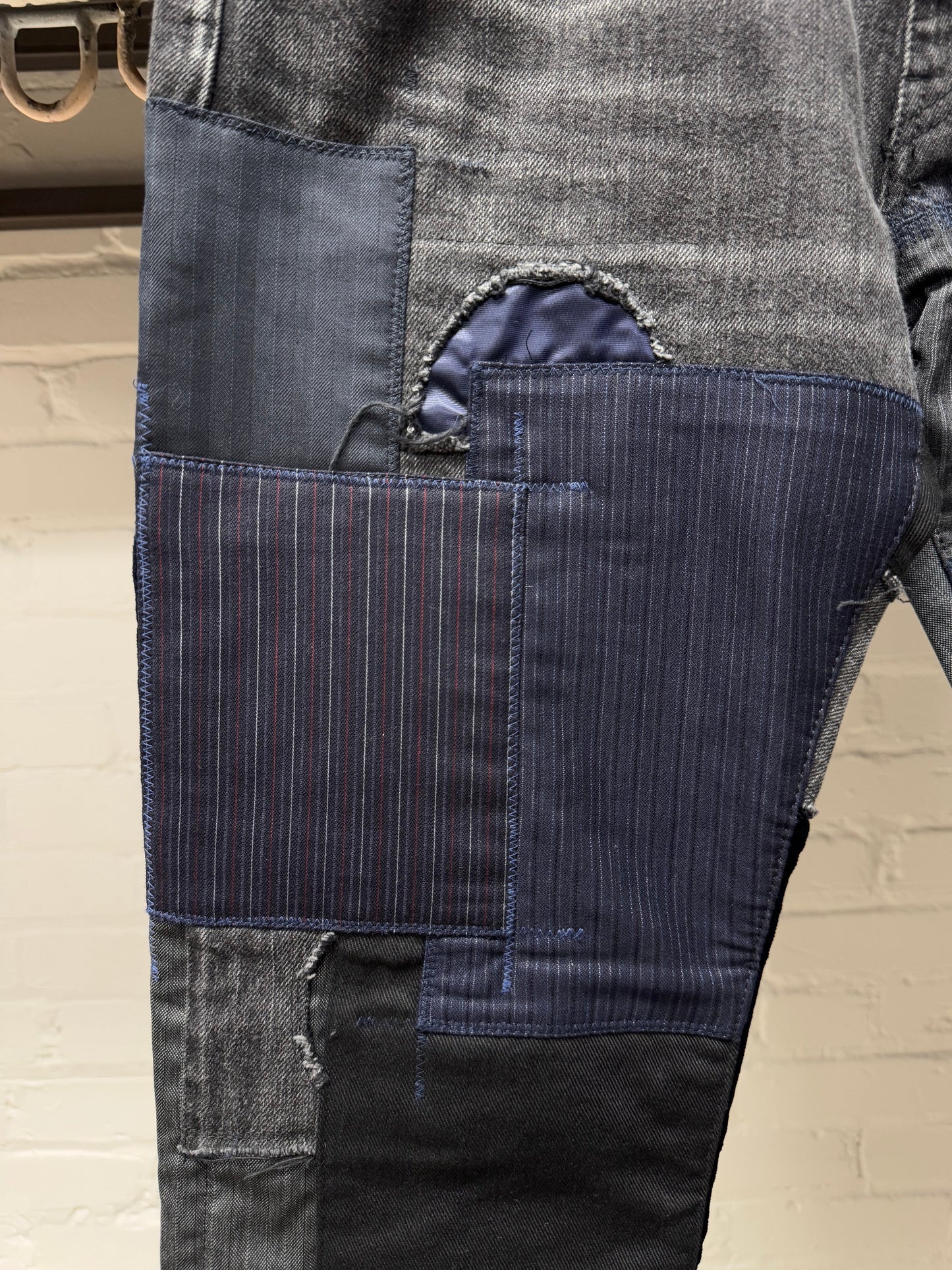 2022 Junya Watanabe Black Patchwork Denim